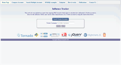 Desktop Screenshot of influencetracker.com